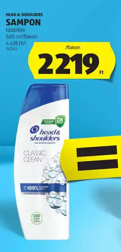 ALDI HEAD CLINICALLY PROVEN SHOULDERS SAMPON ajánlat