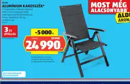 ALDI BELAVI ALUM ALACSONYABB'NIUM KAROSSZÉK ajánlat