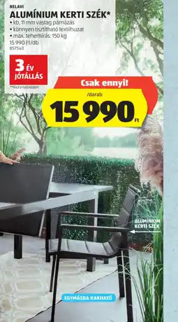 ALDI BELAVI ALUMÍNIUM KERTI SZÉK ajánlat