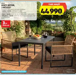 ALDI BELAVI KERTI BÚTOR, 3 RÉSZES ajánlat
