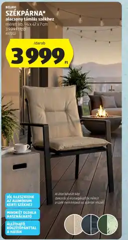 ALDI BELAVI SZÉKPÁRNA ajánlat