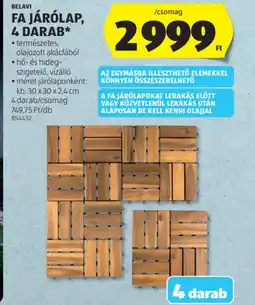 ALDI BELAVI FA JÁRLAP ajánlat