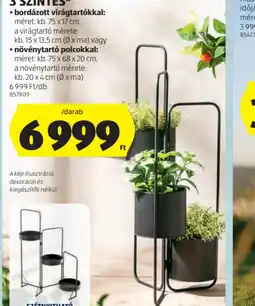 ALDI BELAVI VIRÁGÁLLVÁNY, 3 SZINTES ajánlat