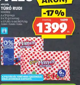 ALDI PÖTTYÖS TÚR RUDI ajánlat