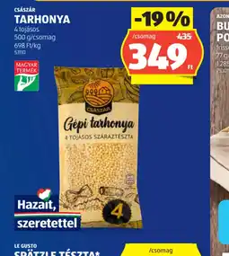 ALDI CSÁSZÁR TARHONYA ajánlat