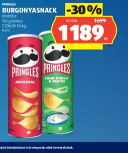 ALDI PRINGLES BURGONYASNACK ajánlat