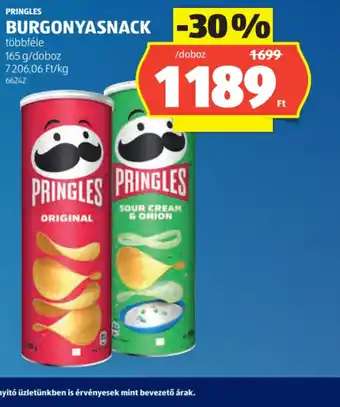 ALDI PRINGLES BURGONYASNACK ajánlat