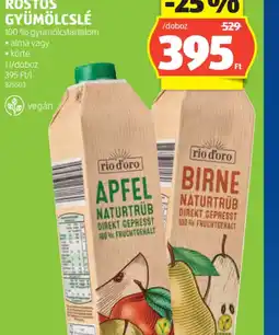 ALDI RIO D'ORO ROSTOS GYÜMÖLCSLÉ ajánlat