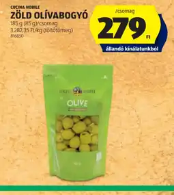 ALDI CUCINA NOBILE ZÖLD OLÍVABOGY ajánlat