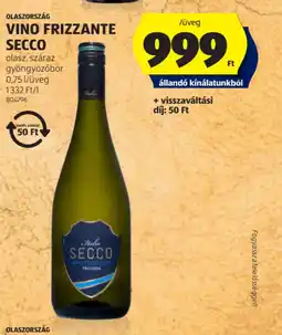 ALDI VINO FRIZZANTE SECCO ajánlat