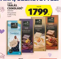 ALDI SZAMOS TÁBLÁS CSOKOLÁDÉ ajánlat