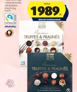 ALDI MOSER ROTH VEGYES TRÜFFEL-PRALINÉ ajánlat