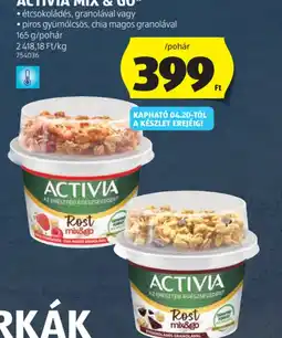 ALDI DANONE ACTIVIA MIX AZ EMESZTÉSI EGÉSZSEGEDERT GO ajánlat