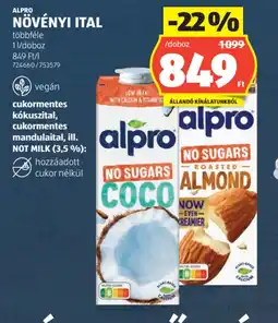 ALDI ALPRO NÖVÉNYI ITAL ajánlat