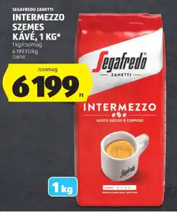 ALDI SEGAFREDO ZANETTI INTERMEZZO SZEMES KÁVÉ ajánlat