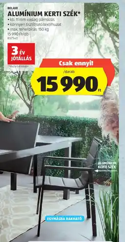 ALDI BELAVI ALUMÍNIUM KERTI SZÉK ajánlat