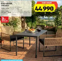 ALDI KERTI BÚTOR, 3 RÉSZES ajánlat