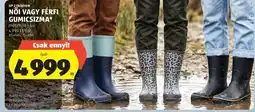 ALDI Női vagy férfi gumicsizma ajánlat