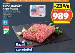 ALDI Friss, darált sertéshús ajánlat