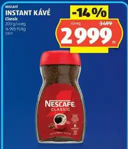 ALDI NESCAFÉ INSTANT KÁVÉ Classic ajánlat