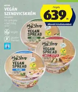 ALDI MYWAY Vegán Szendvicskrém ajánlat