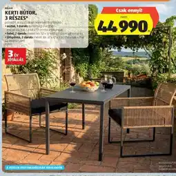 ALDI BELAV KERTI BÚTOR, 3 RÉSZES ajánlat
