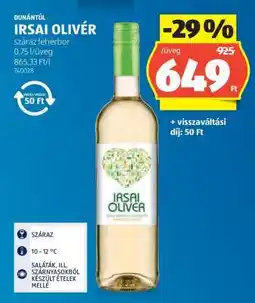 ALDI Irsai Olivér ajánlat