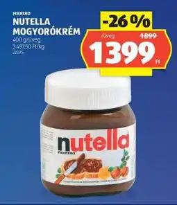 ALDI FERRERO NUTELLA MOGYORÓKRÉM ajánlat