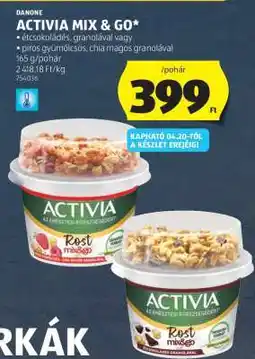 ALDI ACTIVIA MIX & GO ajánlat