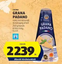 ALDI Cucina Grana Padano ajánlat