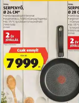 ALDI TEFAL SERPENYŐ, Ø 24 CM ajánlat