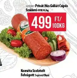 Coop Privát Hús Gliát Csípős Szalámi ajánlat