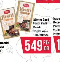 Coop Master Good Füstli Virsli ajánlat