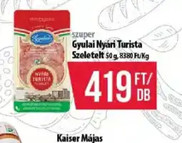 Coop Gyulai Nyári Turista Szeletelt ajánlat