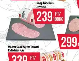 Coop MASTER GOOD Sajtos Tavaszi Relád ajánlat