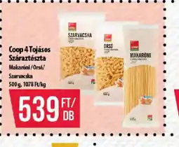 Coop Coop 4 Tojásos Száraztészta ajánlat