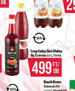 Coop Coop Szörp Zér Málna ajánlat