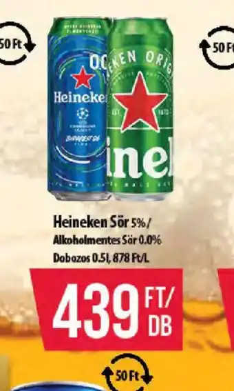 Coop Heineken Sör ajánlat