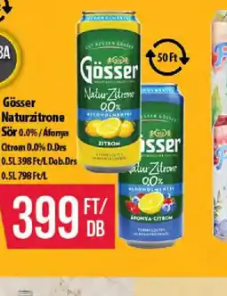 Coop Gösser Naturzitrone Sör ajánlat