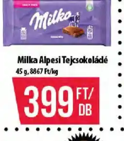 Coop Milka Alpesi Tejcsokoládé ajánlat