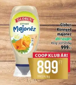 Coop Globus könnyed majonéz ajánlat