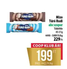 Coop MIZO Túró Rudi ajánlat
