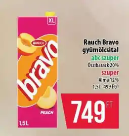 Coop Rauch Bravo Gyümölcsital ajánlat