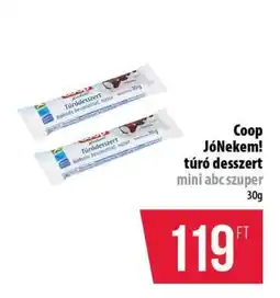 Coop Coop JóNekem! túró desszert ajánlat