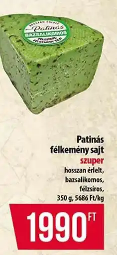 Coop Patinás félkemény sajt ajánlat