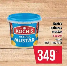 Coop Koch's poharas mustár ajánlat
