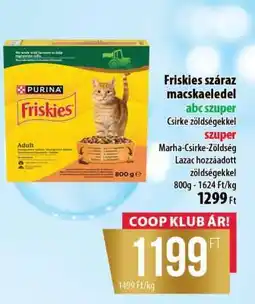 Coop FRISKIES Száraz macskaeledel ajánlat