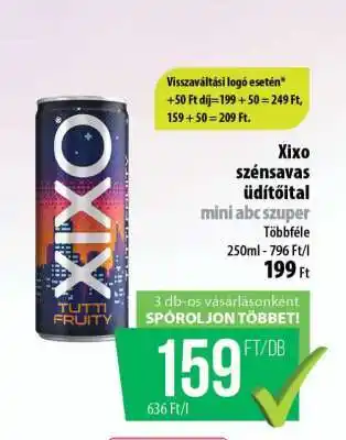 XIXO SZÉNSAVAS ÜDÍTŐITAL