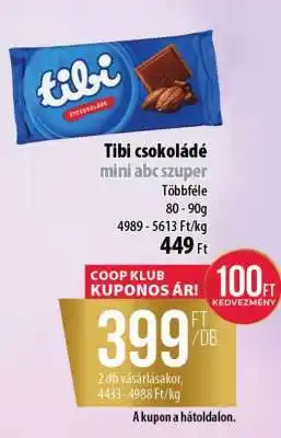 Tibi csokoládé mini abc szuper