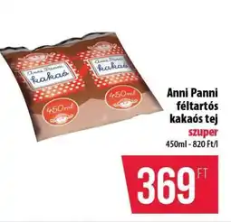 Coop Anni Panni féltartós kakaós tej ajánlat